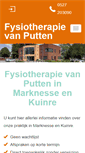 Mobile Screenshot of fysiotherapievanputten.nl